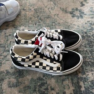 Vans Black and White Checkerboard Shoes